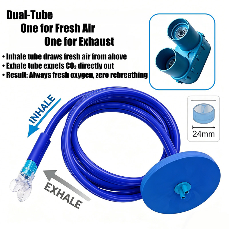 1/2/3M Adult Swim Snorkel Brea - Aquatic Diving review and price