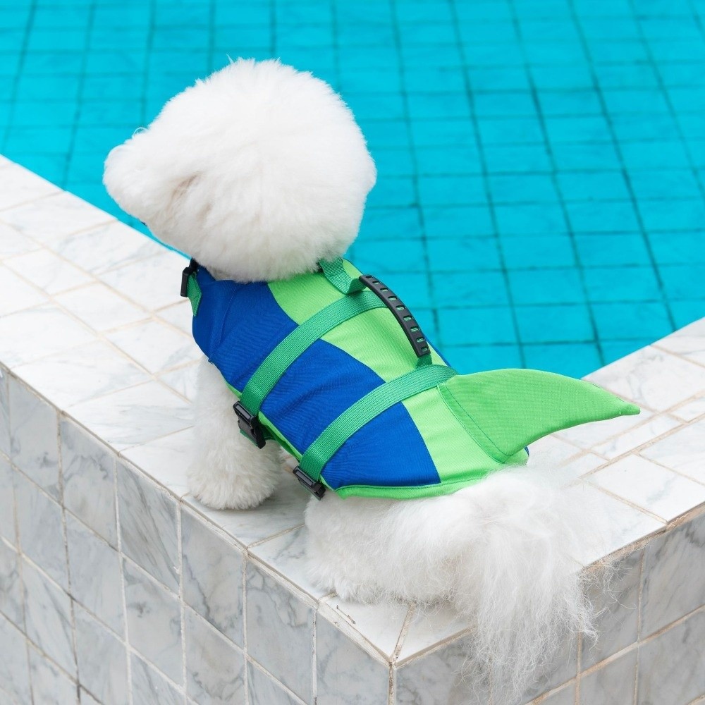 Shark Shape Dog Life Vest Supe - Life Jacket Buoyancy review and price