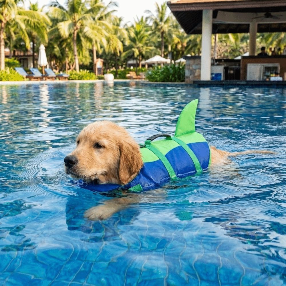 Shark Shape Dog Life Vest Supe - Life Jacket Buoyancy review and price