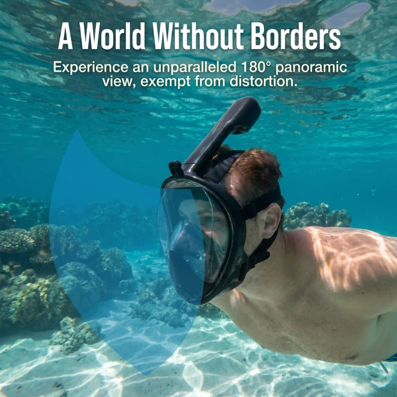 Anti Fog Full Face Snorkeling  - Aquatic Diving review and price